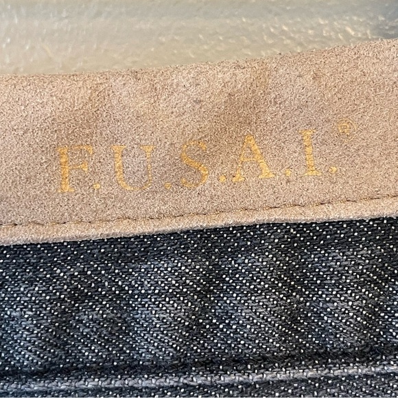 F.U.S.A.I. Dark Wash Bootcut Jeans 36 x 33 FUSAI denim - Picture 6 of 15